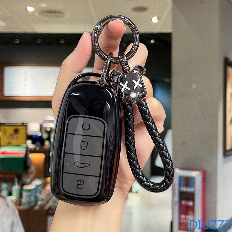Tpu ฝาครอบกุญแจรถสําหรับ CHERY Omoda 5 Tiggo 8 Pro 9 Arrizo 5plus Tiggo 3 5X Plus Jaecoo J7 8 Exeed TXL พวงกุญแจรถ Accessorie Protector