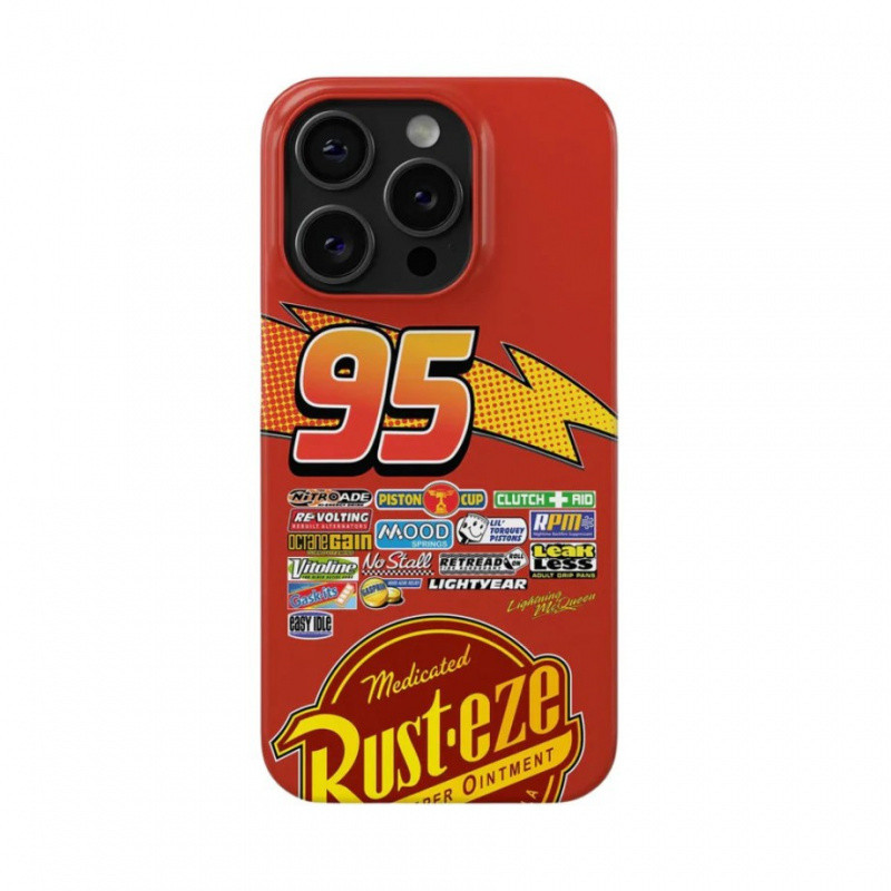 เคสโทรศัพท์ Racing LIGHTNING MCQUEEN เหมาะสําหรับ iPhone16PLUS/15pro/14/13/12/11/xsmax/xs Two-in-One เคสป้องกันคู่ EJSO
