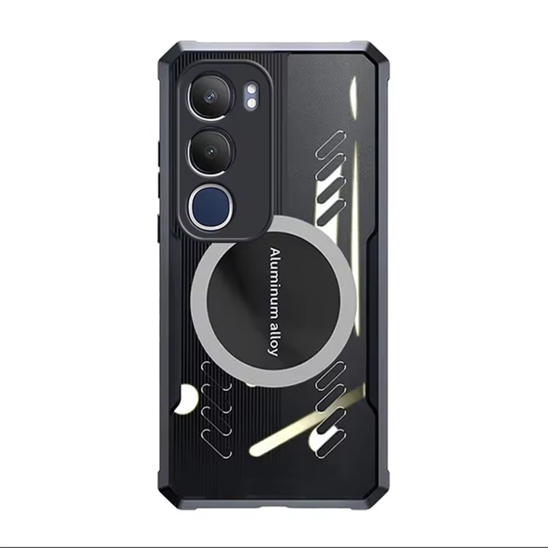 สําหรับ VIVO Y19s Y17s Y15s Y02s Y28 Y51 Y31 Y22s Y33s Y21T 4G 5G การกระจายความร้อนแม่เหล็กฝาครอบ Clear Thin Slim เคสโทรศัพท์ – โปรปัง