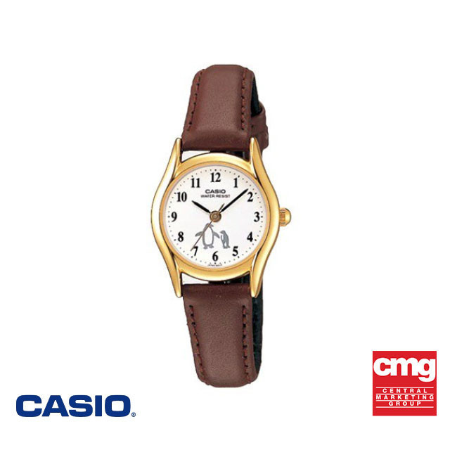 CASIO นาฬิกาข้อมือ CASIO รุ่น LTP-1094Q-7B6RDF สายหนัง สีน้ำตาล