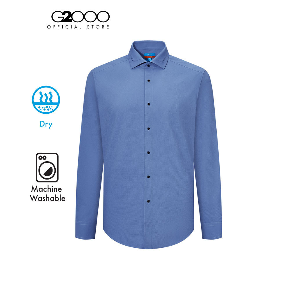 G2000 เสื้อเชิ้ตแขนยาวแบบทางการสำหรับผู้ชาย ทรง Smart Fit รุ่น 4112254285 PURPLE