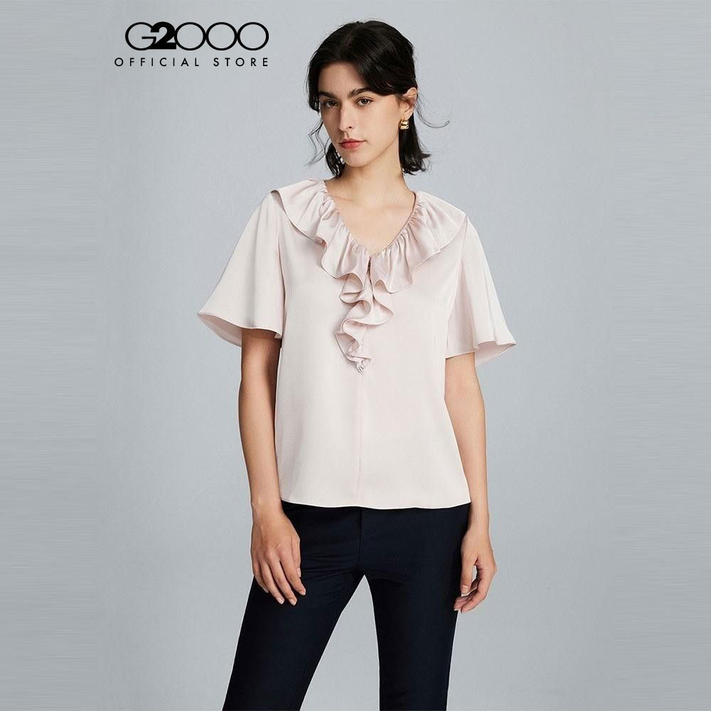 G2000 เสื้อเบลาส์สำหรับผู้หญิง รูปทรงตรง (REGULAR FIT) รุ่น 3624156111 BEIGE