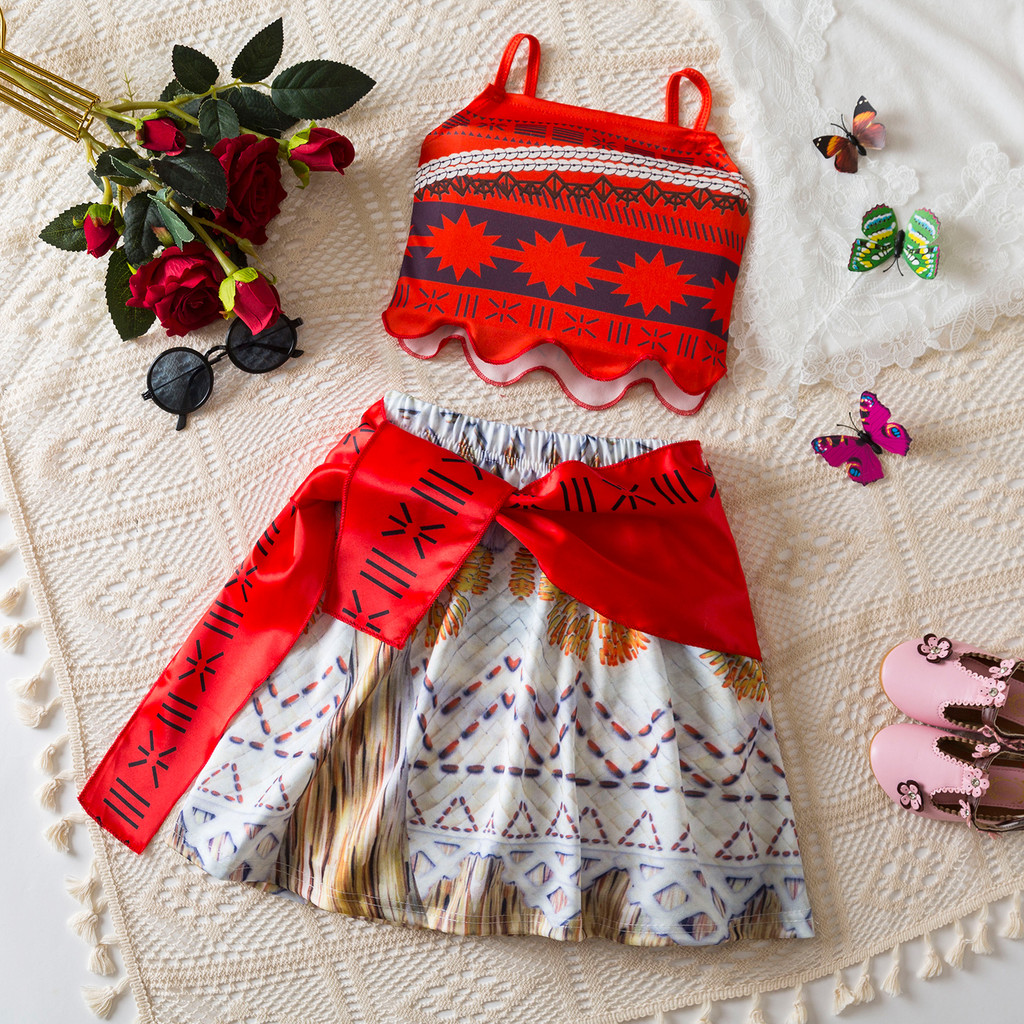 NNJXD Moana Cosplay Costume Kids Dress for Birthday Party Baby Girl Sets Halloween Christmas Princess Dresses