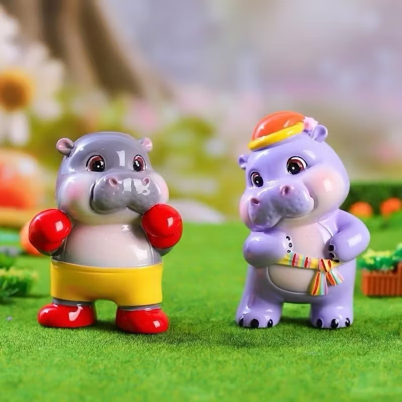 โมเดลน้องหมูเด้งMooDengblindboxกล่องสุ่มหมูเด้ง ของเล่นชุดตกแต่งของขวัญปีใหม่ ของขวัญวันเกิด โมเดลฮิปโปน่ารักสัตว์เลี้ยง - รูปที่ 5