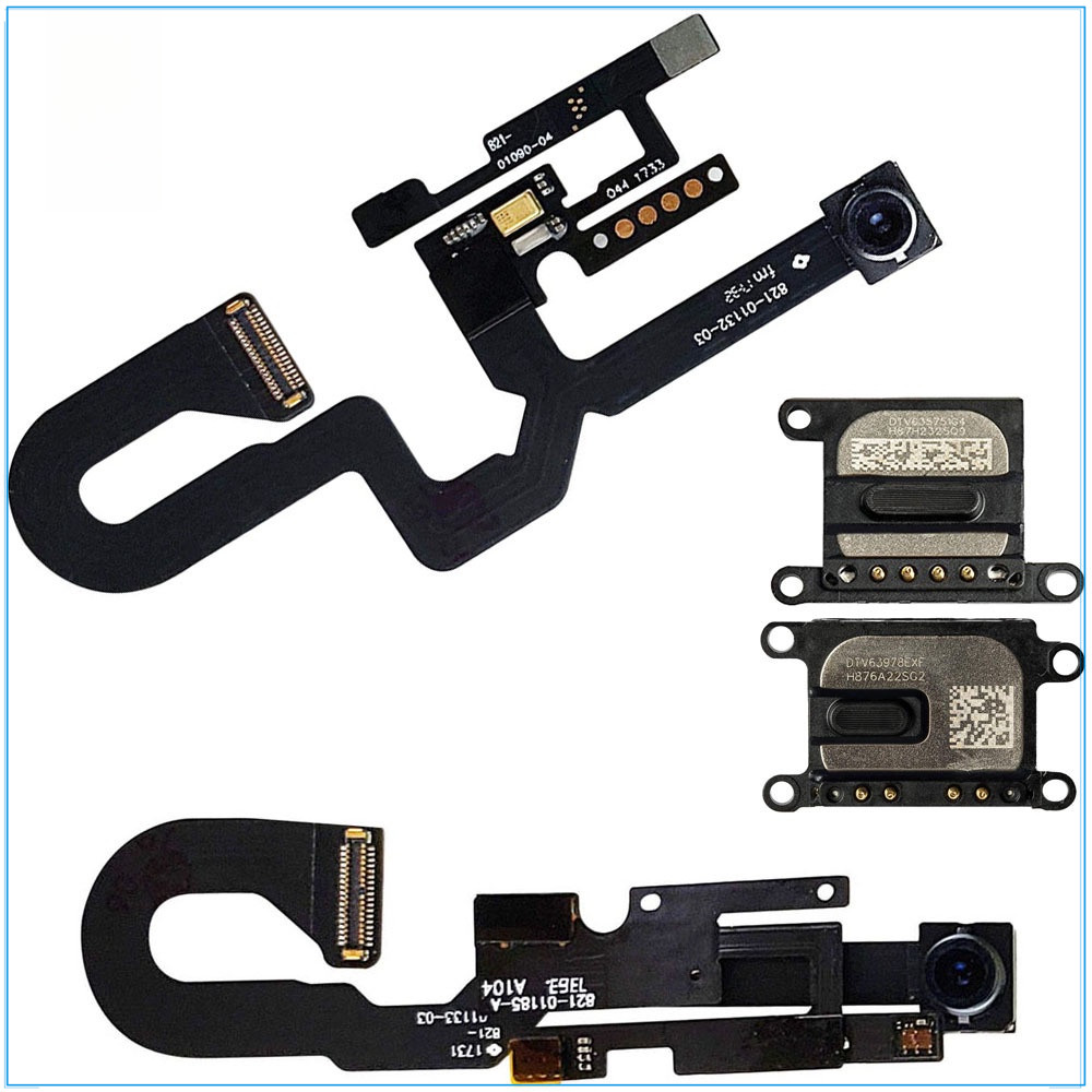 กล้องหน้าสําหรับ iPhone 7 7P 8 Plus พร้อมเซ็นเซอร์ตรวจจับความเคลื่อนไหว, สาย BX และลําโพงสํารอง