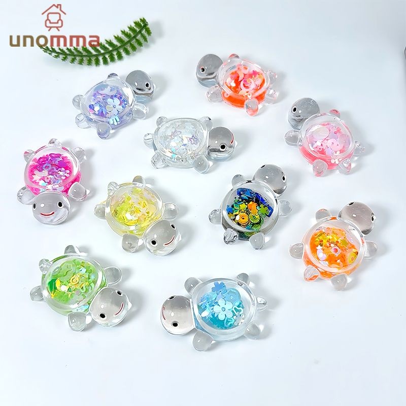 🎈เต่าเรืองแสงสวนปลา Miniatures เครื่องประดับ Mini Luminous Glitter เต่าตกแต่งบ้านภูมิทัศน์หัตถกรรม unomma