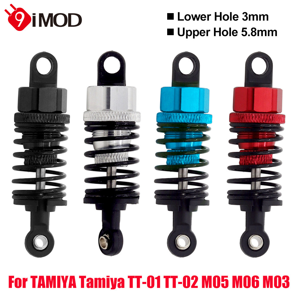 9imod 2PCS โช้คอัพ 55 มม.ด้านหน้าและด้านหลังสําหรับ Tamiya Tamiya TT-01 TT-02 M05 M06 M03 TT-02 / TA