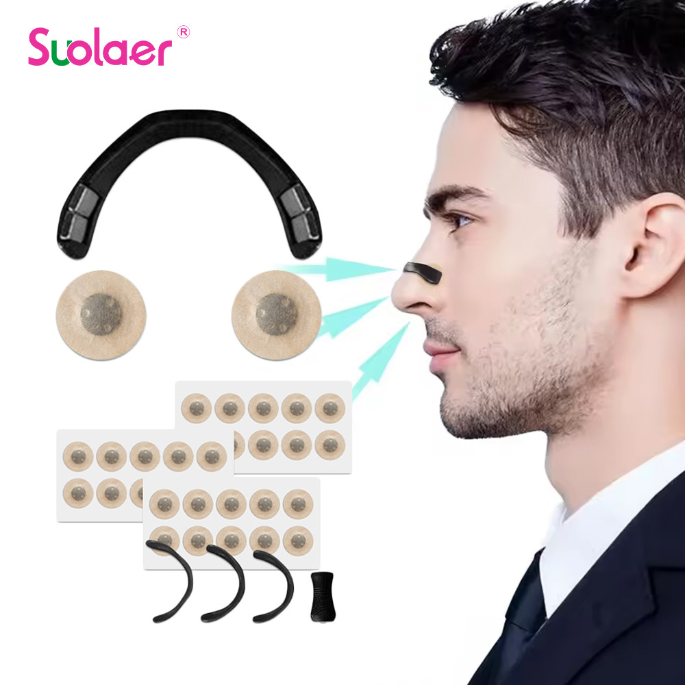 Suolaer 15/30Days Nose Breathing Dilators แถบจมูกเพิ่มการรับอากาศกีฬาปรับปรุงการนอนกรน