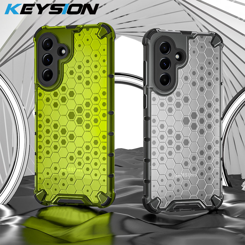 Keysion เกราะกันกระแทกสําหรับ Samsung A56 5G A36 A26 A16 ซิลิโคน + PC โปร่งใสรังผึ้งฝาครอบโทรศัพท์สําหรับ Galaxy A16 A56 5G