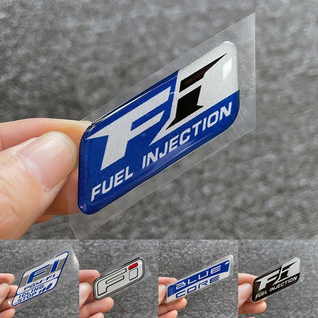 FI Emblem EFI 3D อีพ็อกซี่สติกเกอร์ FI ระบบโลโก้ Jelly Gel Decal สําหรับ Suzuki Raider R150 Fi Gixxe