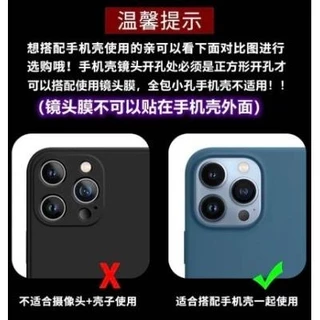 ฟิล์มป้องกันเลนส์เรืองแสงเซรามิค For iPhone 16 11 12 13 14 15 Pro Max 11 Pro 7 8 Plus 12 13 MINI เรืองแสงฟิล์มเลนส์กล้อง