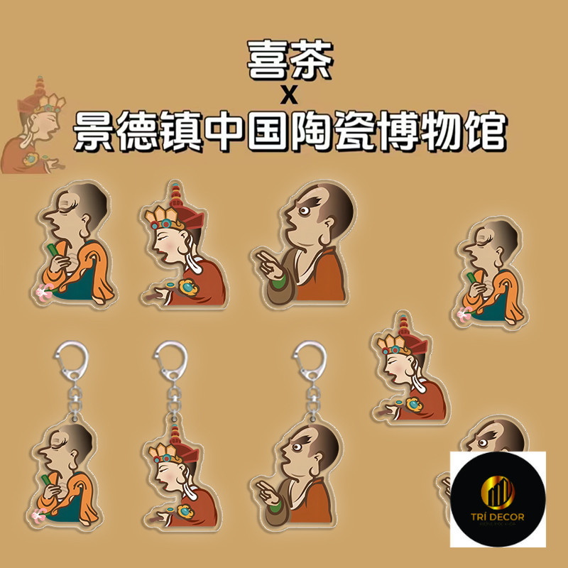 Hi Tea Jingdezhen Silent Buddha Co-branded Peripheral Crouching Tiger Arhat Zen Arhat สนุก Arhat แม่