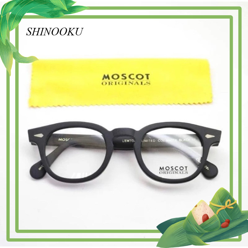 5.5 MOSCOT LEMBOSH Glasses Men/Women FULL SOLID Plastic - FREE MINUS และ CYL ANTIRADIATION PHOTOCROM