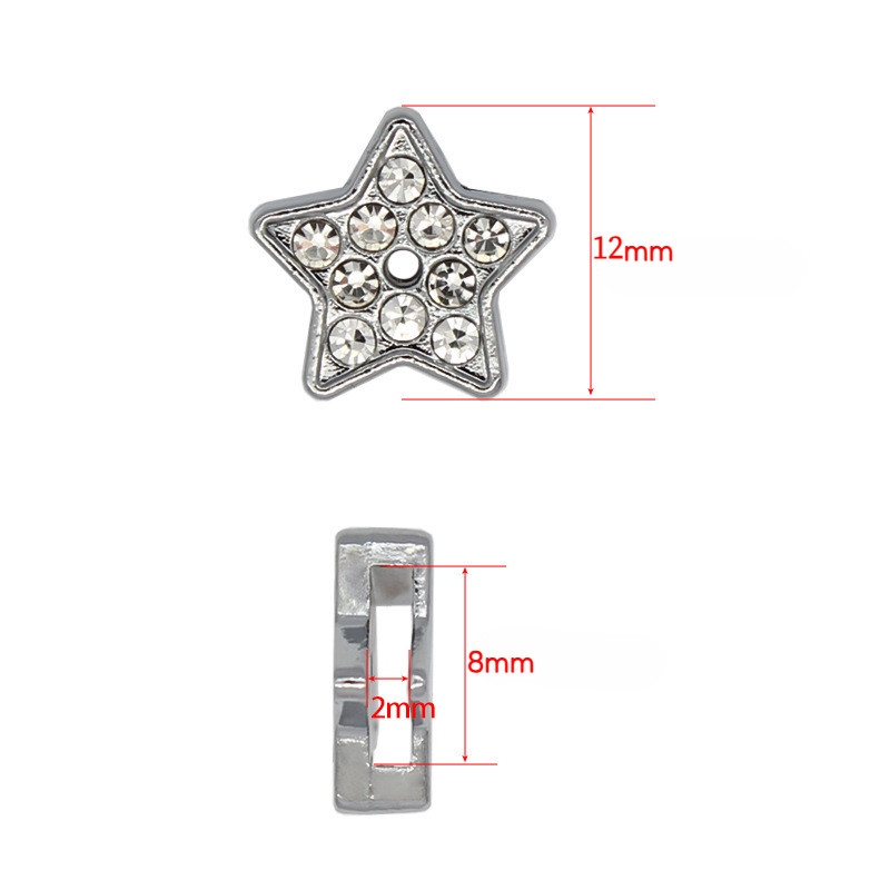 สร้อยข้อมือหนังสไตล์ดิจิตอล อักษรสีเงินเงาพร้อมคริสตัล Rhinestone เป็นของขวัญที่perfect - รูปที่ 7