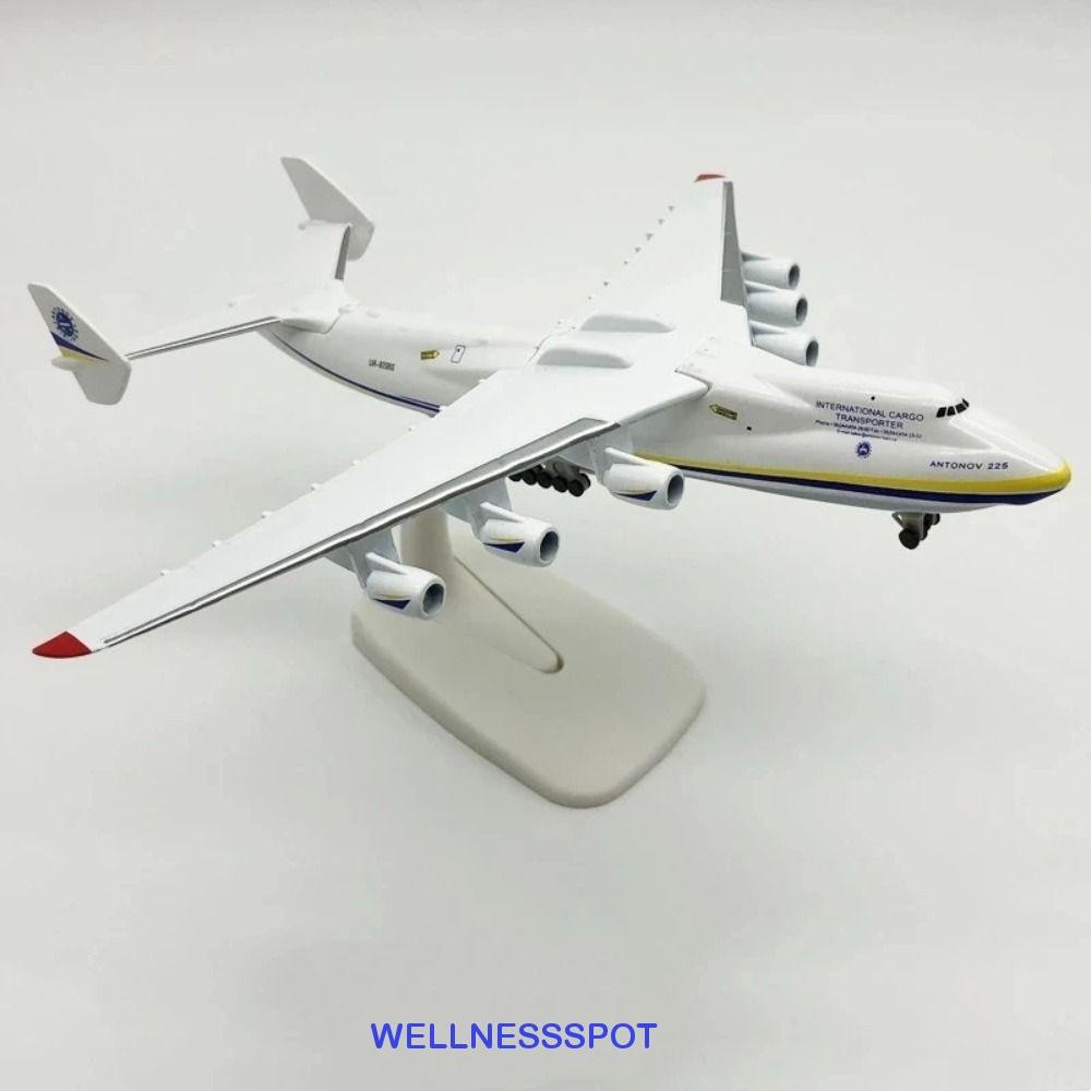 WELLNESSSPOT AN225 เครื่องบินรุ่น, 1/400 Scale โลหะ Antonov an-225, Static เครื่องบิน Miya 20 ซม.จํา