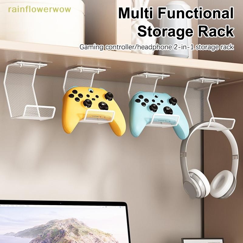 C & B Universal ติดผนังหูฟังขาตั้ง Gaming Controller สําหรับ PS5 PS4 สวิทช์ Pro Xbox One Gamepad ชุดหูฟัง Bracket แขวน (th)