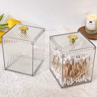 กล่องเก็บสำลีสำลีก้าน กล่องเก็บเครื่องสำอาง กล่องใสอะคริลิค …