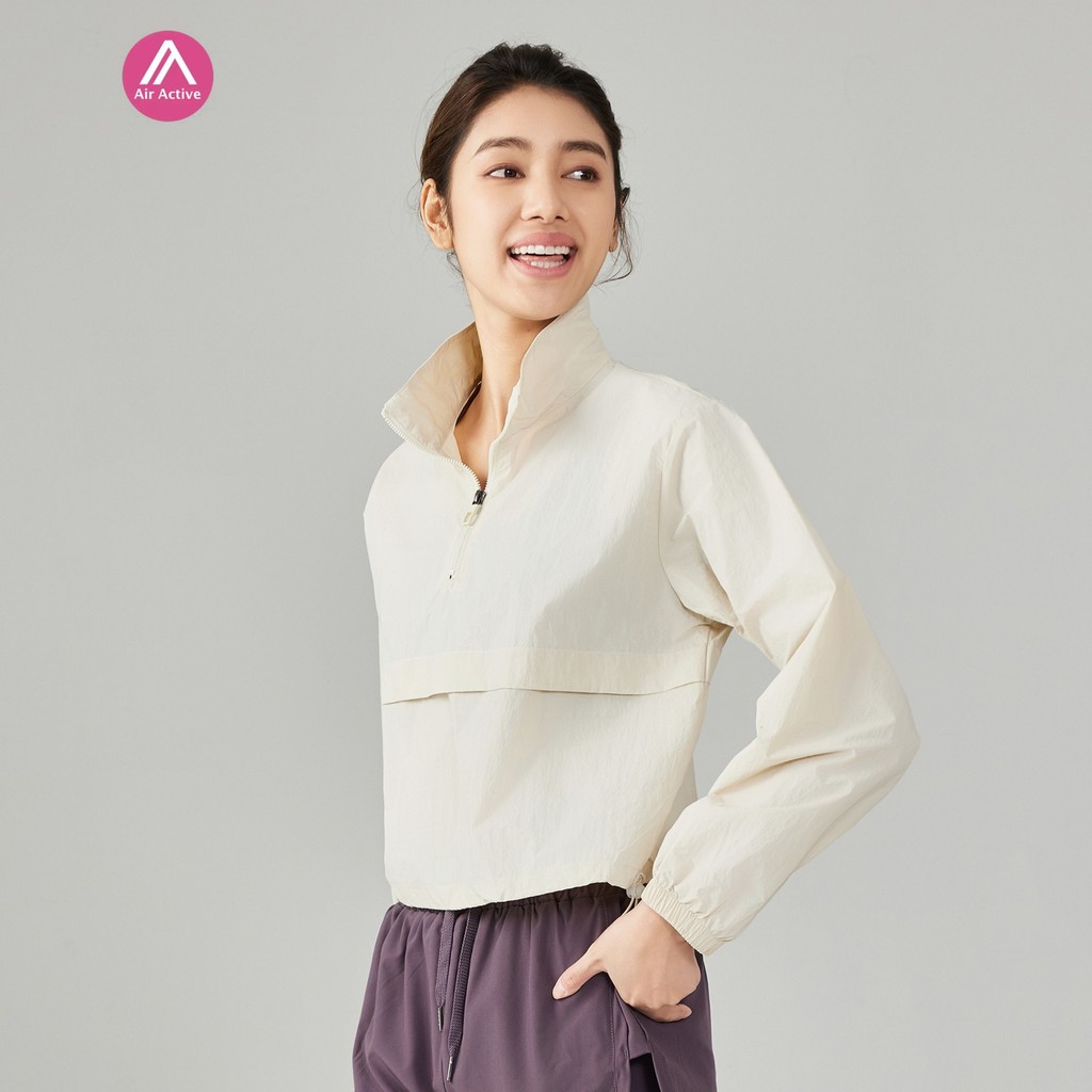 AirActive BreezeShield Jacket เสื้อแจ็คเก็ตกันลมผู้หญิง น้ำหนักเบา กันแดด กันน้ำ เสื้อคลุมกีฬาแบบบาง สไตล์ลำลอง
