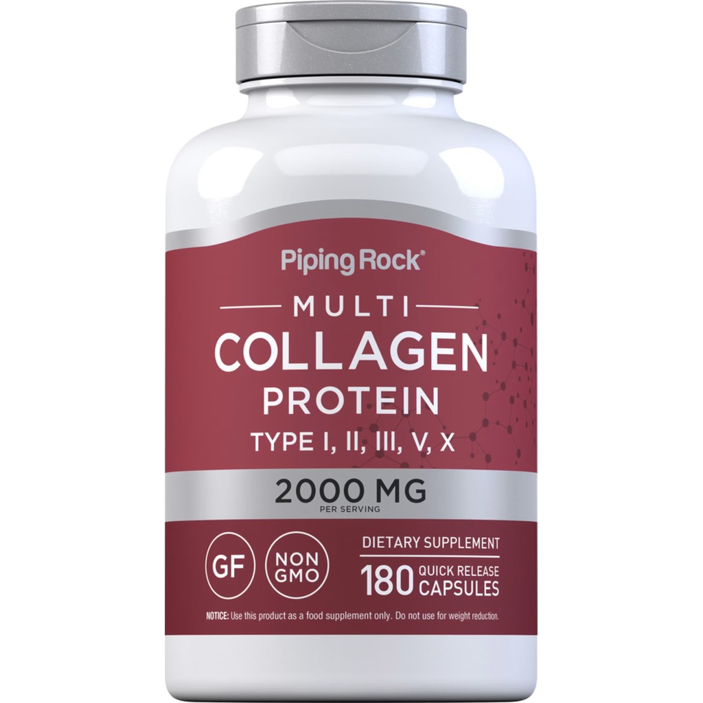Multi Collagen Protein Type I, II, III, V, X 2,000 (180แคปซูล) คอลลาเจนรวม 5 ชนิด