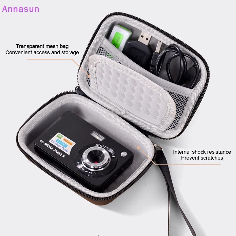 Annasun กระเป๋ากล้องดิจิตอลสําหรับ G9X G7X III II สําหรับ ZV1 ZV1F RX100 สําหรับ 12 สําหรับ CAMKORY 