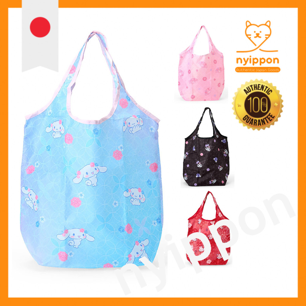Sanrio Japanese Pattern Eco Bag - Hello Kitty, Kuromi, Cinnamoroll, My Melody