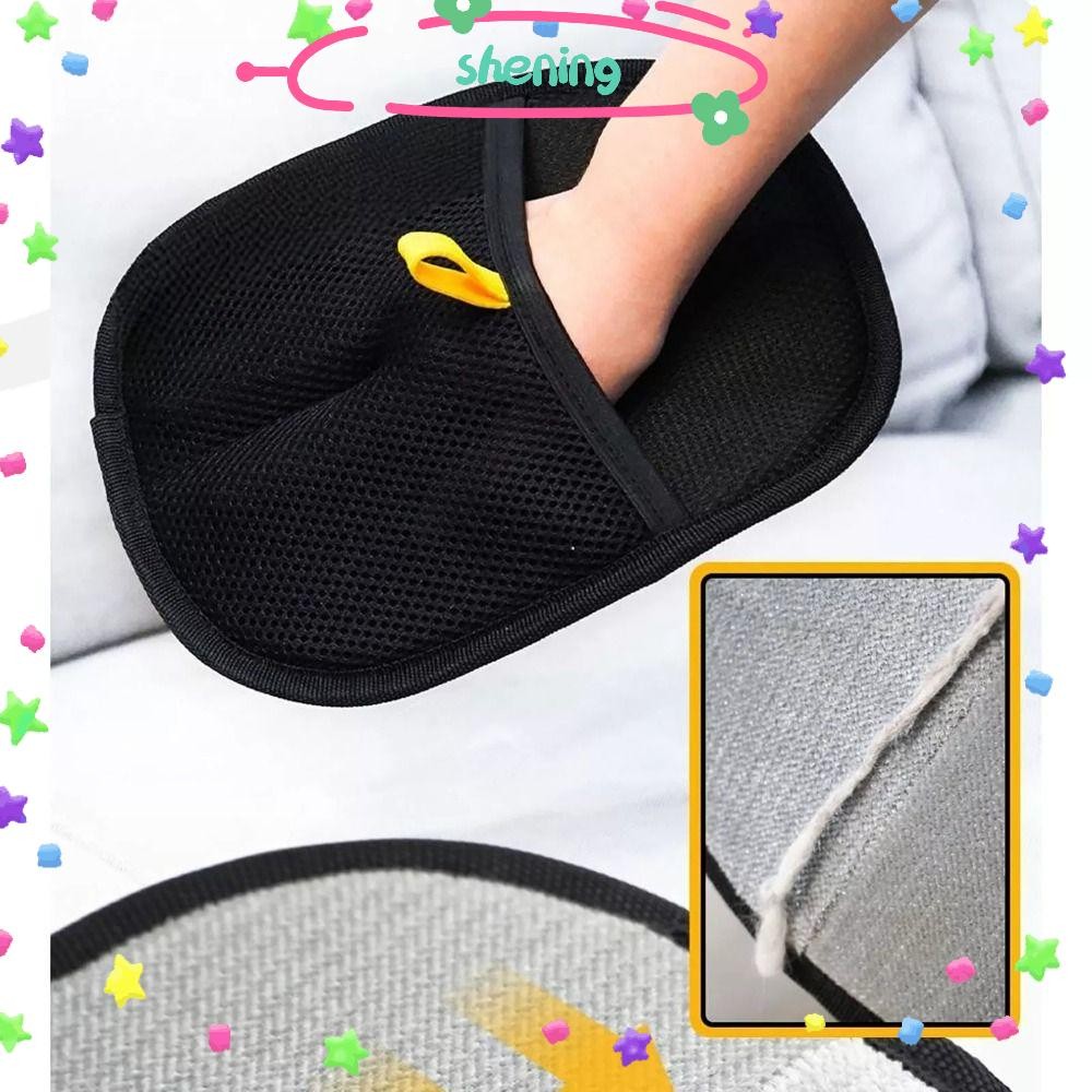 ตอนเย็น ถุงมือกําจัดขนแบบคงที่สําหรับสัตว์เลี้ยง, ผ้าตาข่ายล้างทําความสะอาดได้ถุงมือกรูมมิ่งสัตว์เลี้ยง,แบบพกพามัลติฟังก์ชั่นํามาใช้ใหม่สองทางแปรงกําจัดขนสัตว์เ