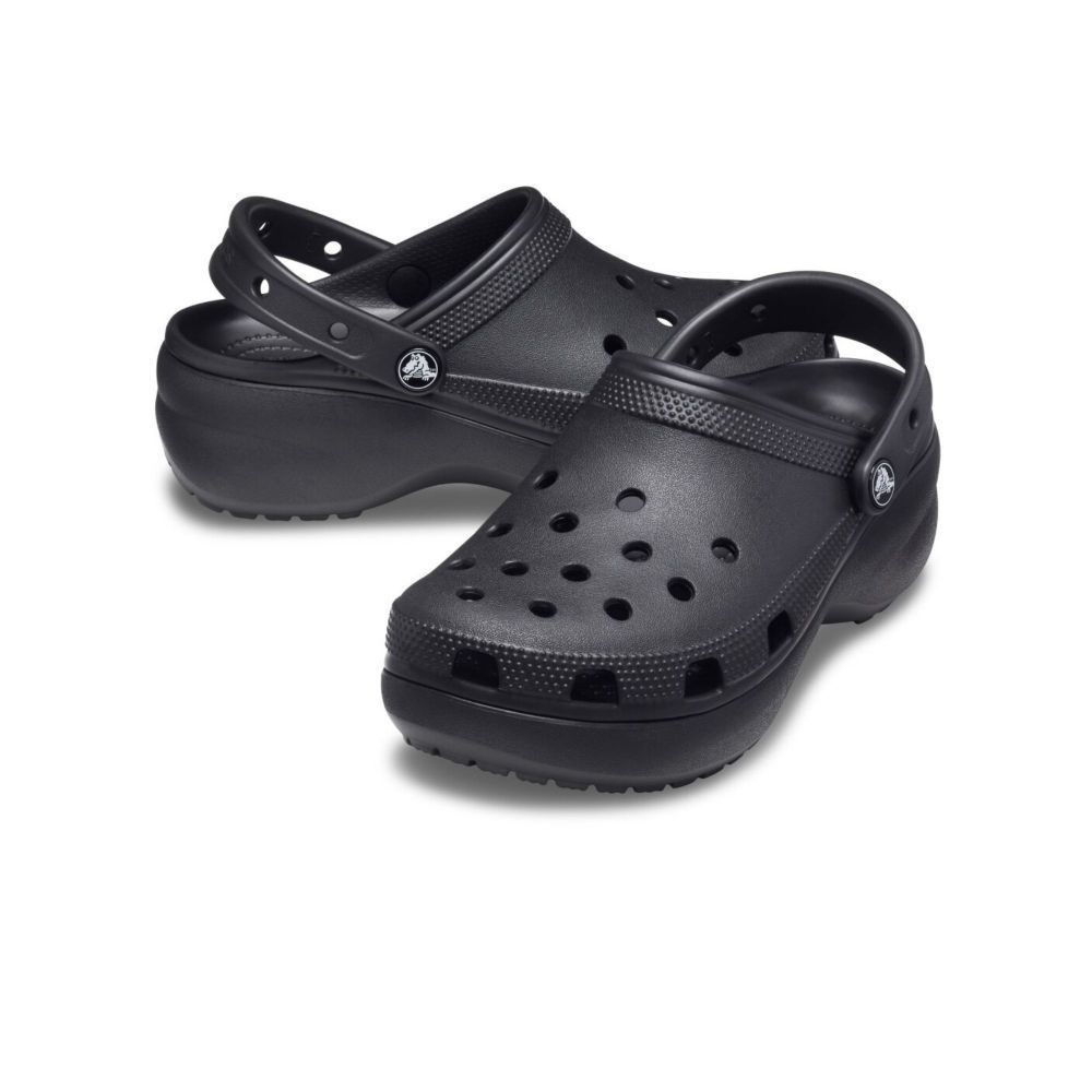 CROCS รองเท้าลำลองผู้หญิง CLASSIC PLATFORM CLOG รุ่น 206750001 - BLACK