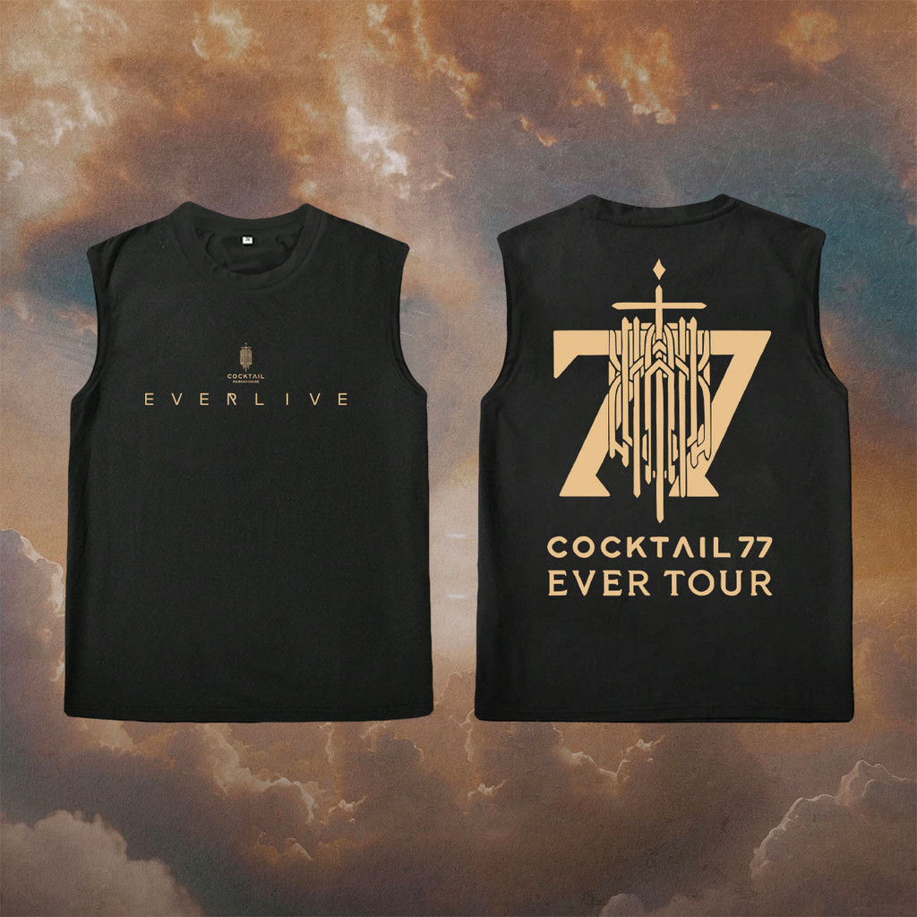 เสื้อแขนกุด Cocktail #2 Sleeveless Tanks ผ้า Cotton เก็บปลายทาง เสื้อกั๊กแขนกุดทรงแถบสำหรับผู้ชายและผู้หญิง เสื้อคอตตอนแ