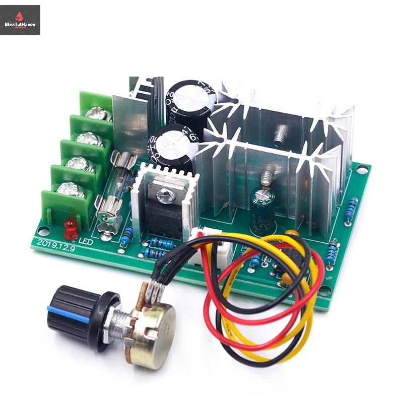 COD 10-60V Motor Speed Control Regulator PWM Motor Speed Controller 20A ใหม่