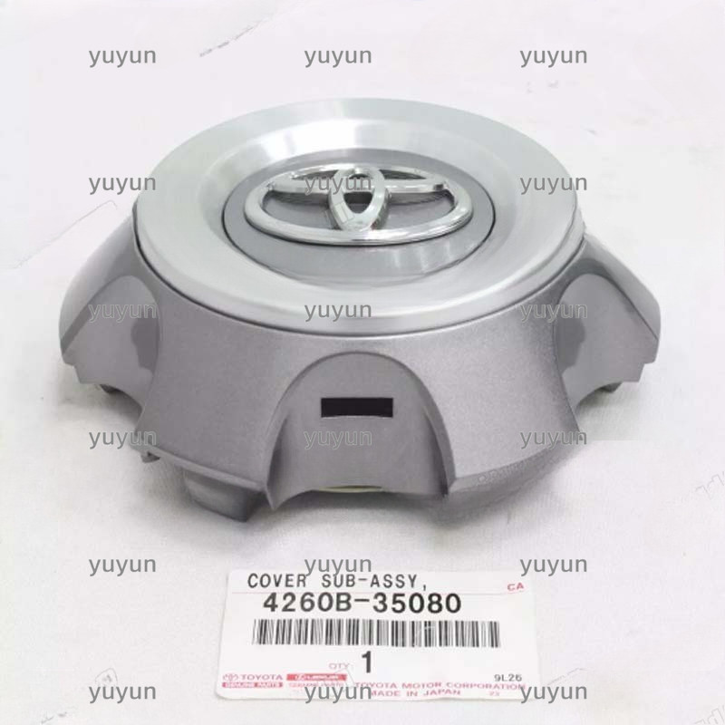 YY 1/4pcs รถศูนย์ล้อหมวก 4260B-35080 สําหรับ Toyota FJ Cruiser R17 4RUNNER 2014-2016 Lexus Hub ฝาครอ