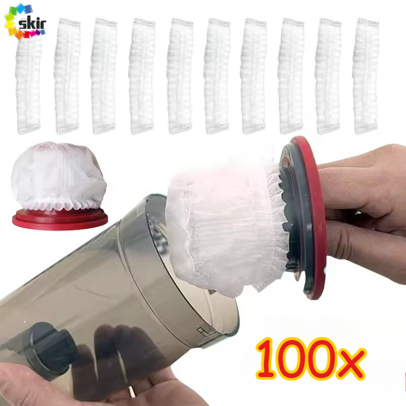 100ชิ้นเปลี่ยนเครื่องดูดฝุ่นกรองตาข่าย-ทิ้งไม่ทอฝุ่นคอลเลกชันกรองตาข่าย