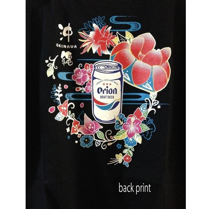 พร้อมสต็อก 100% Orion Beer เสื้อยืดแขนสั้น Orion Black 100% Cotton ใหม่