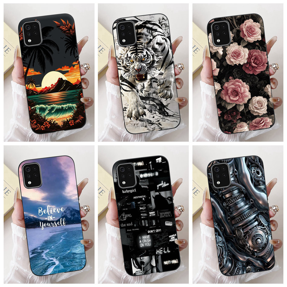 สําหรับ LG K42 K52 2020 LM-K420 K520 ใหม่แฟชั่น Dusk Beach ภาพวาดปลอก LG K42 K52 (Brazil) ซิลิโคนสีด