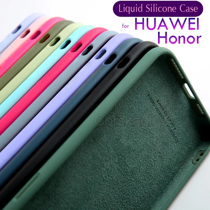 สําหรับ Huawei Honor Play 4T 5T 8T 9T 60 Pro กรณีสแควร์ Original Liquid สําหรับ Honor Play60 Play4T 