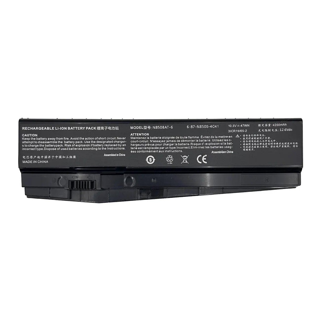 N850BAT-6 Laptop Battery for Clevo N850 N850HC Z7M-KP7G1 Z6-KP5GT  T58-T1 T6TI N870HJ T58-T1 T58-T2s