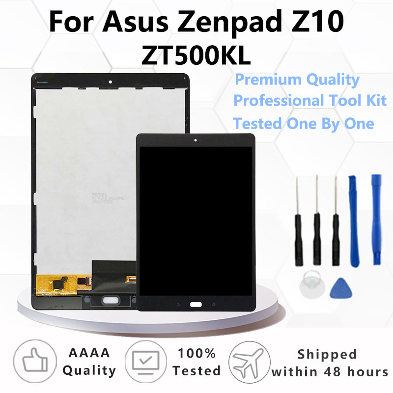 คุณภาพ AAA 9.7 "สําหรับ Asus Zenpad Z10 ZT500KL จอแสดงผล LCD Touch Screen Digitizer Assembly กรอบเปล