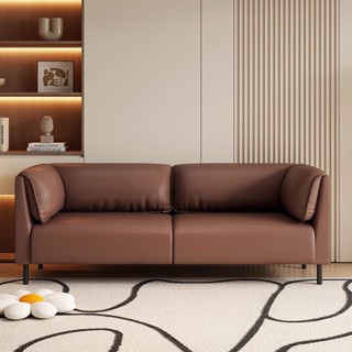 HYSOFA โซฟาห้องนั่งเล่น 3 ที่นั่ง โซฟายาว ขนาดใหญ่ หนังยางพา…