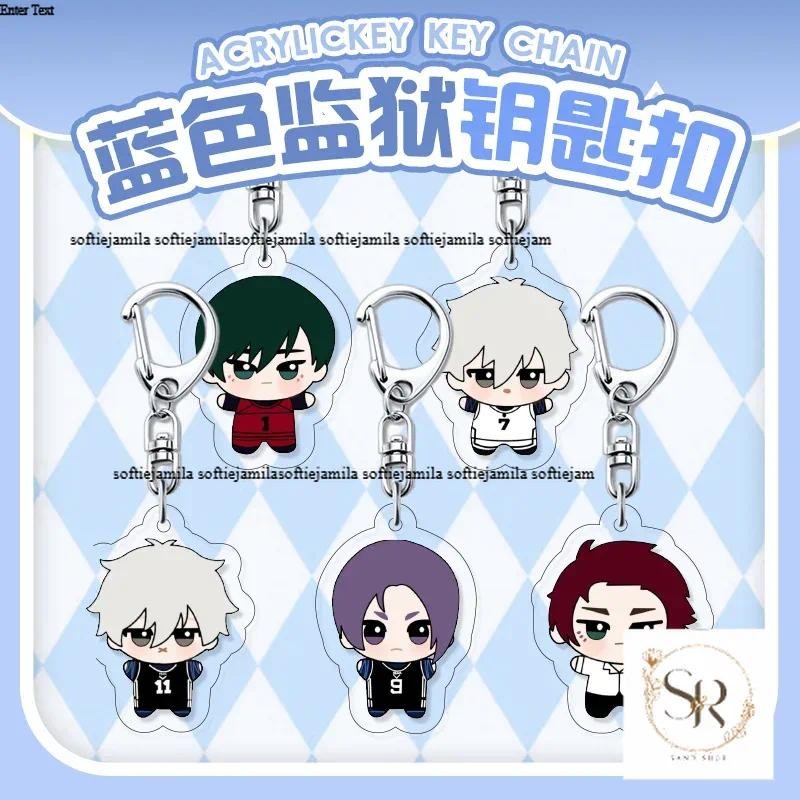 Blue Lock อะนิเมะพวงกุญแจผู้หญิง Sae Itoshi Rin พวงกุญแจอะคริลิค Man Nagi Seishiro พวงกุญแจกระเป๋า