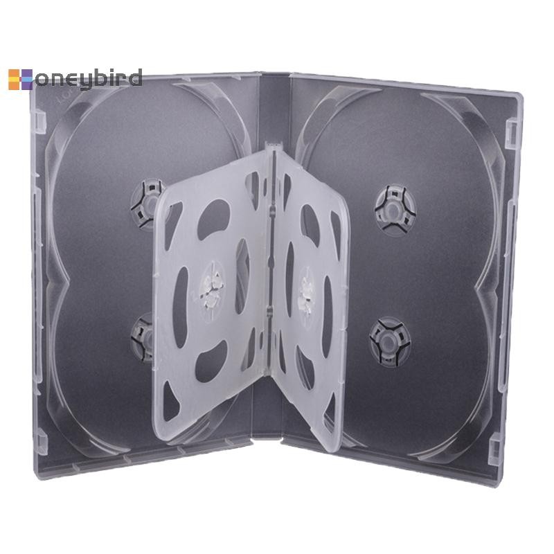 Honeybird คุณภาพสูง Empty CD Case PP พลาสติก Milky โปร่งใส CD Case CD Case ความจุ 4-8 แผ่น Nice