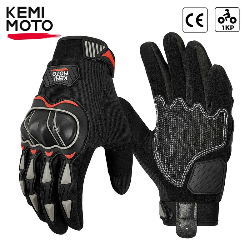 Summer Motorcycle Gloves CE 1KP Riding Gloves Hard Knuckle Touchscreen Motorbike Tactical Gloves For