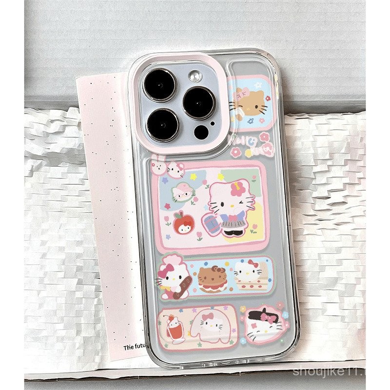 กรอบรูป Kitty เคสโทรศัพท์สำหรับ iphone16pro/14/13/12 SE แอปเปิ้ล XR/xsmax78plus i9xm