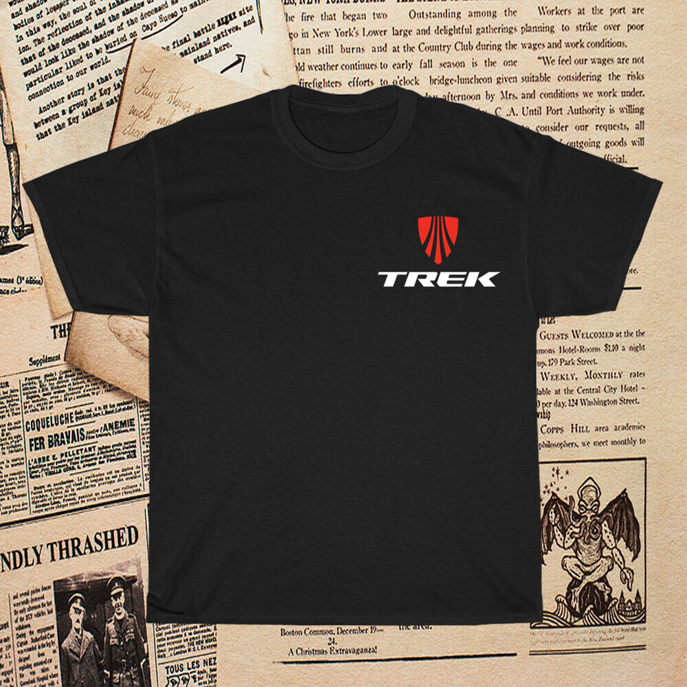 ใหม่ Trek Bicycle Bike Logo เสื้อยืดผู้ชายตลก