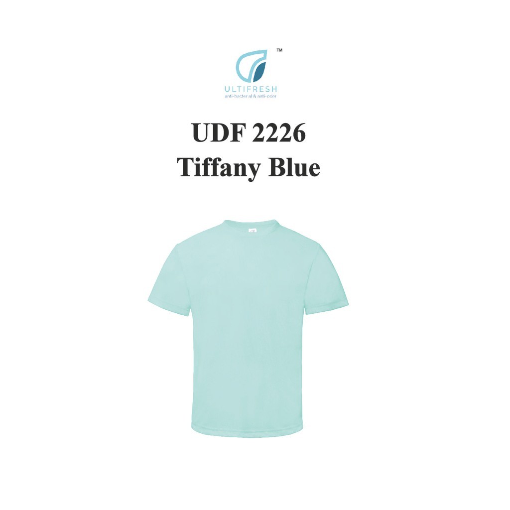 .my Ultifresh UDF2226 Tiffany Blue Prformance Microfibr Dri-Fit Anti-Bacterial Anti-กลิ่นลูกเรือคอเด