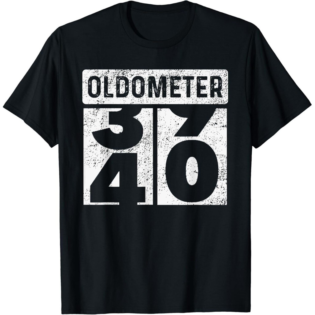 Oldometer เครื่องวัดระยะทาง Funny 40th Birthday 40 yrs Old Joke เสื้อยืด