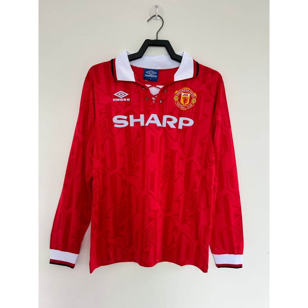 1992-94 เสื้อฟุตบอลแขนยาวย้อนยุคแมนเชสเตอร์ยูไนเต็ด