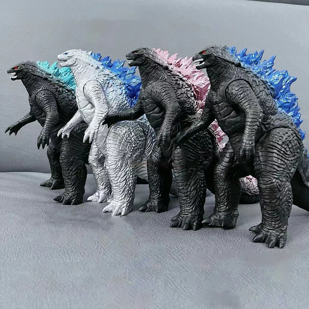 ภาพยนตร์ Furious Godzilla ของเล่น 22 ซม.ไดโนเสาร์ King Kong ยางนุ่ม Joint Movable ตุ๊กตาคอลเลกชันตัวเลขเดสก์ท็อปตกแต่ง - รูปที่ 5