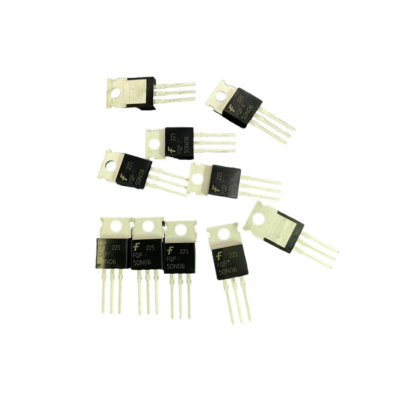 FQP50N06แท้(แพ็ค3ตัว)MOSFET-N-Channel 50A60V TO220มีพร้อมส่งในไทย