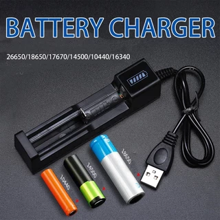 แท่นชาร์จแบตเตอรี่ 3.7V รองรับถ่าน 18650 /17670 batteryหลายรุ่น รางชาร์จ1ช่อง