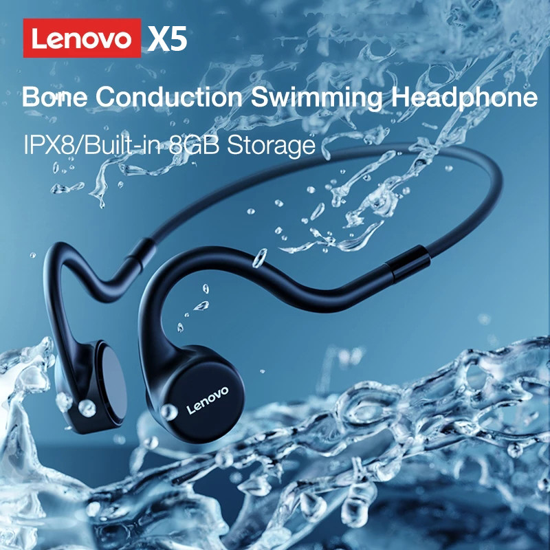 Lenovo X4 X5 X3 Pro Bone Conduction หูฟังไร้สายหูฟังบลูทูธชุดหูฟังหูฟังไร้สายไฮไฟ