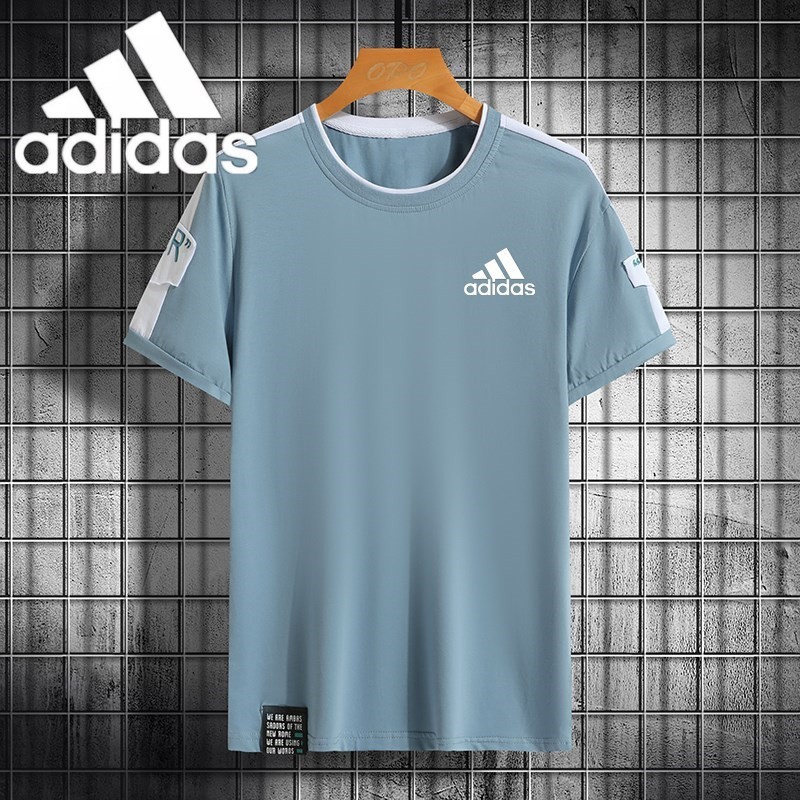 เรียบง่าย กีฬา เสื้อยืดแห้งเร็วสําหรับผู้ชาย คอกลมธรรมดา เกาหลี เสื้อยืดแขนสั้นสําหรับผู้ชาย ท็อปส์ซู เสื้อผ้า ไม่จํากัดเพศ #DK-2115-AD